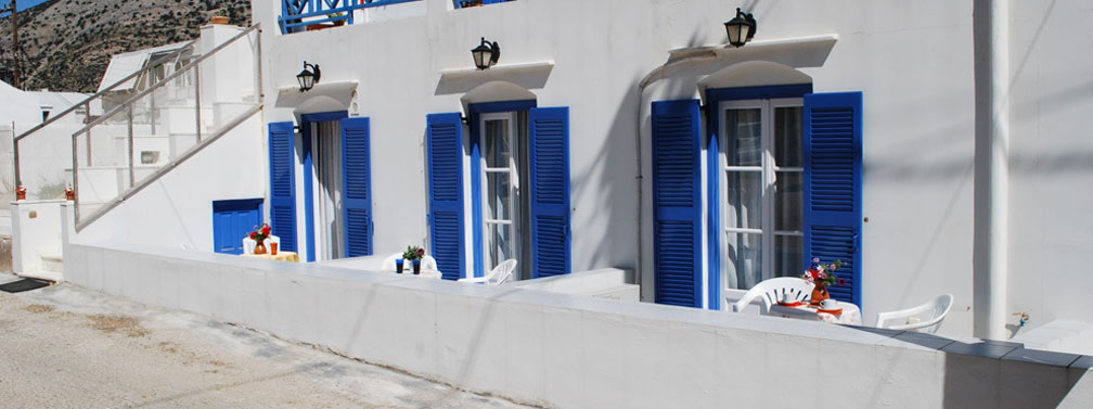 Rooms and studios to let in Kamares of Sifnos